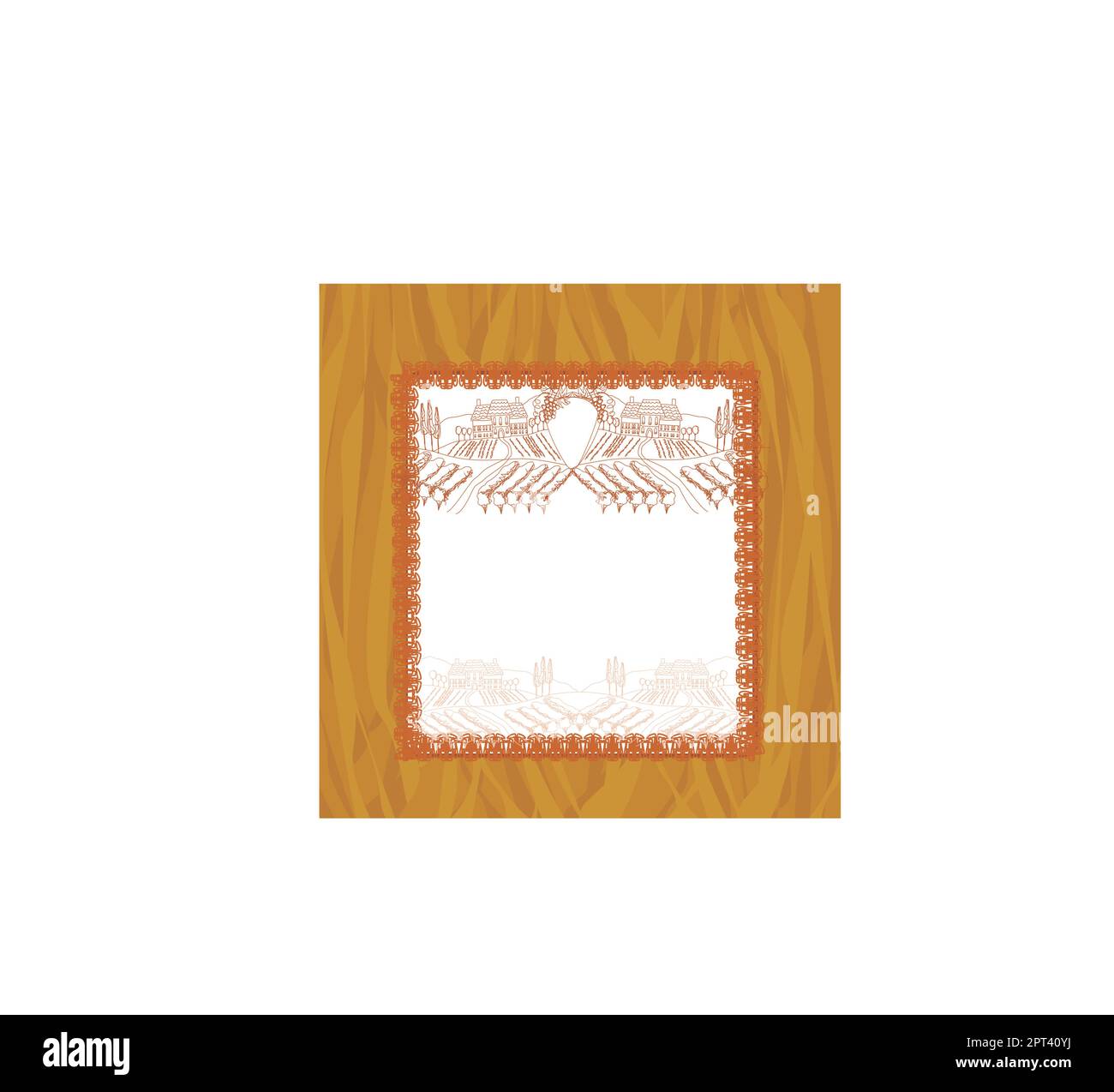 Illustrazione Vettoriale di vigneto Illustrazione Vettoriale