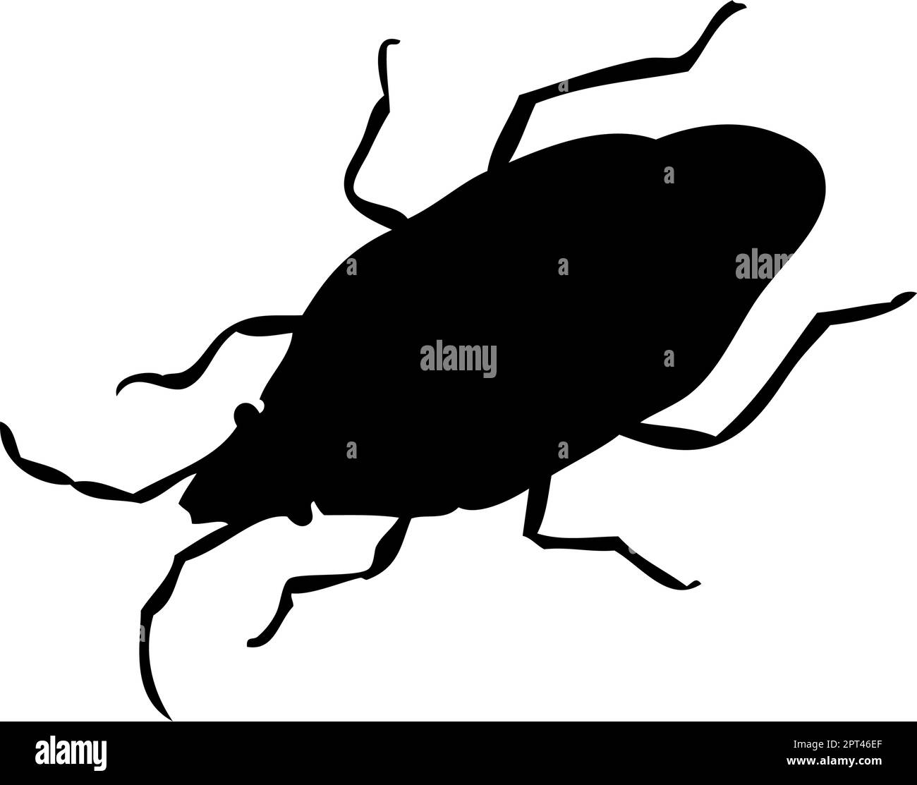 Silhouette bug Illustrazione Vettoriale