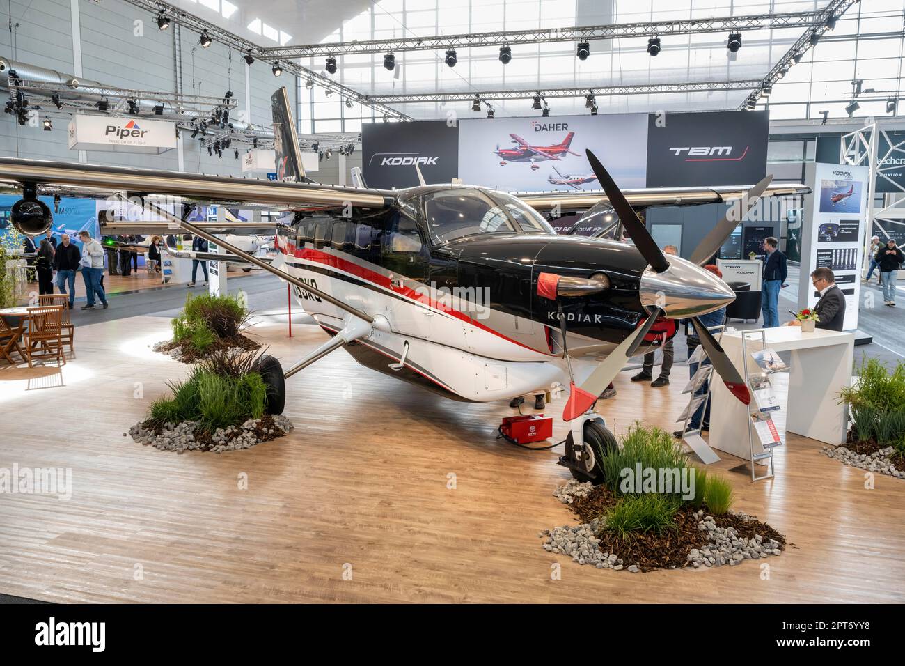 Aeromobile multiuso Daher Kodiak alla fiera internazionale dell'aviazione generale AERO Friedrichshafen 2023, Bodensekreis Foto Stock