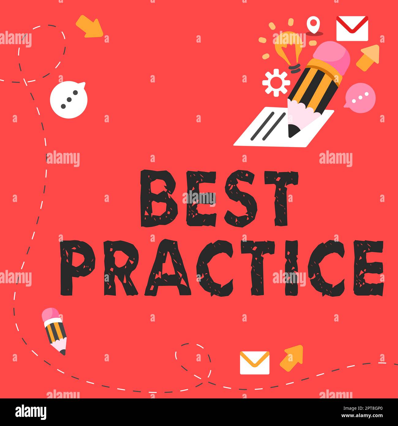 Testo che mostra ispirazione Best practice, Business idea fuoco selettivo idee comprovate per il successo ed efficace Foto Stock