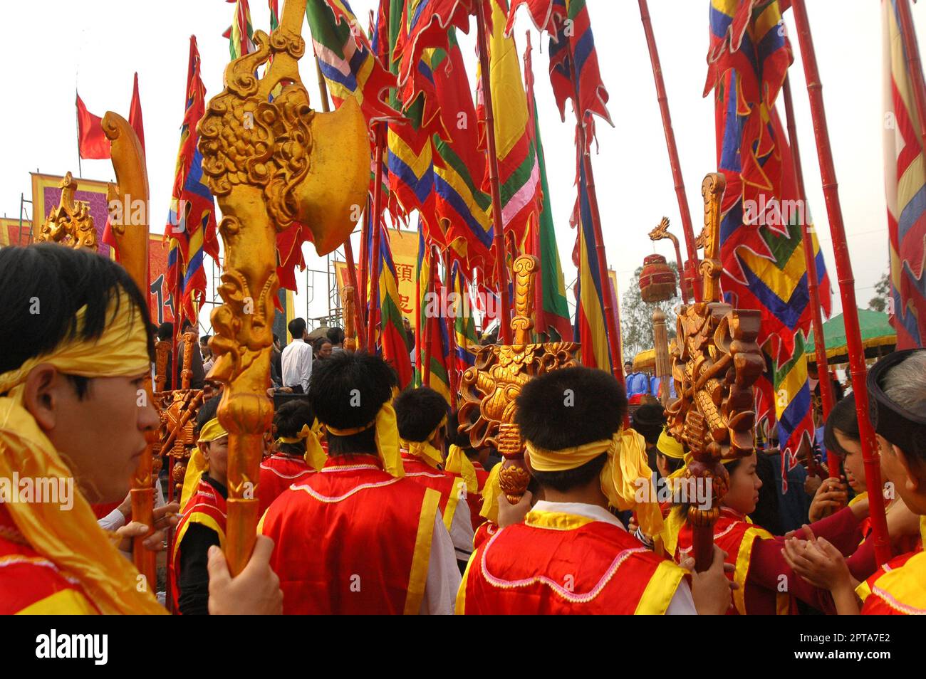 Festival lunare di nuovo anno a Lim città. Bac Ninh, Vietnam Foto Stock