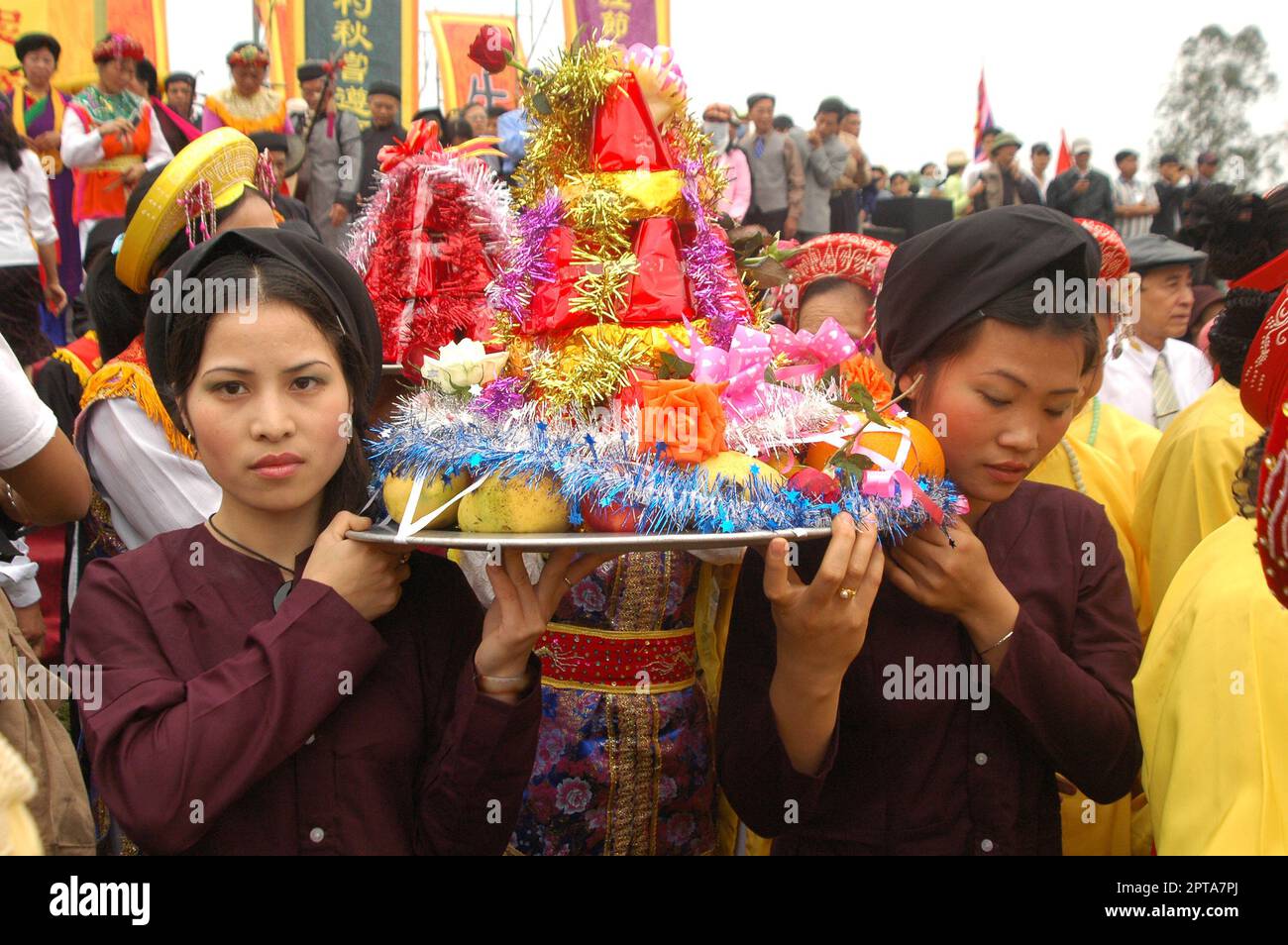 Festival lunare di nuovo anno a Lim città. Bac Ninh, Vietnam Foto Stock