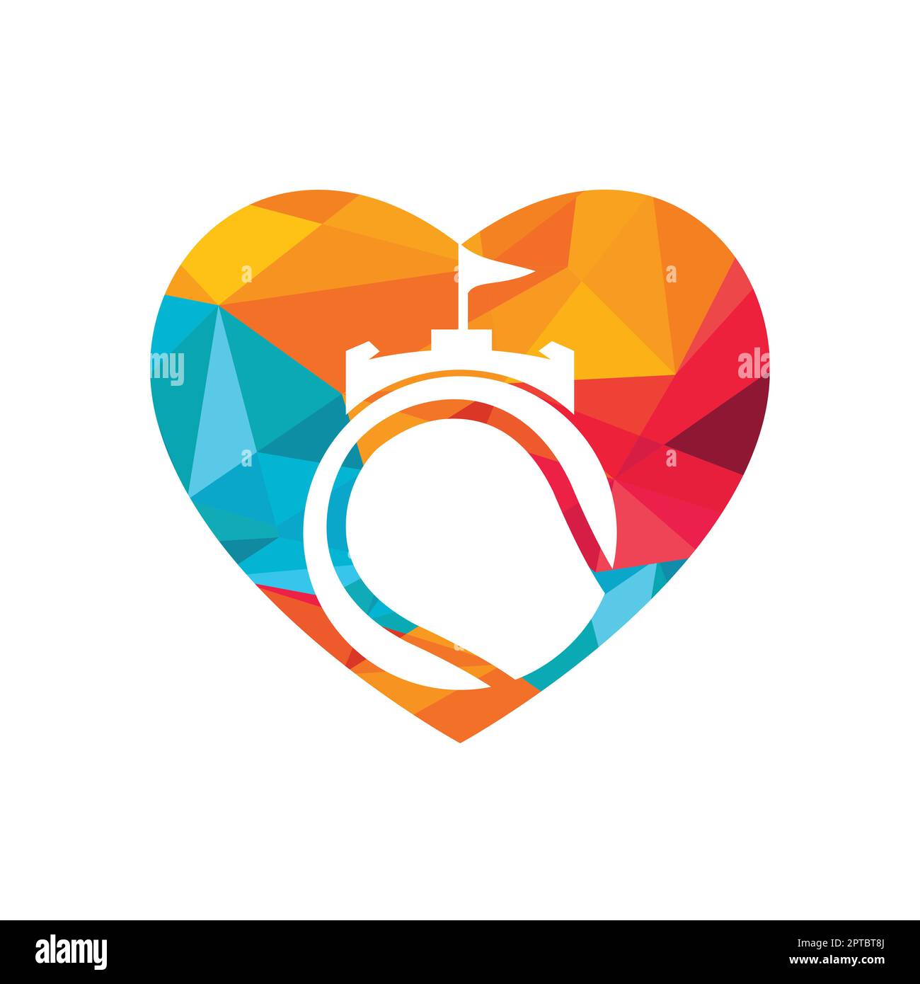 Tennis forte vettore logo design. Castello tennis icona design. Illustrazione Vettoriale