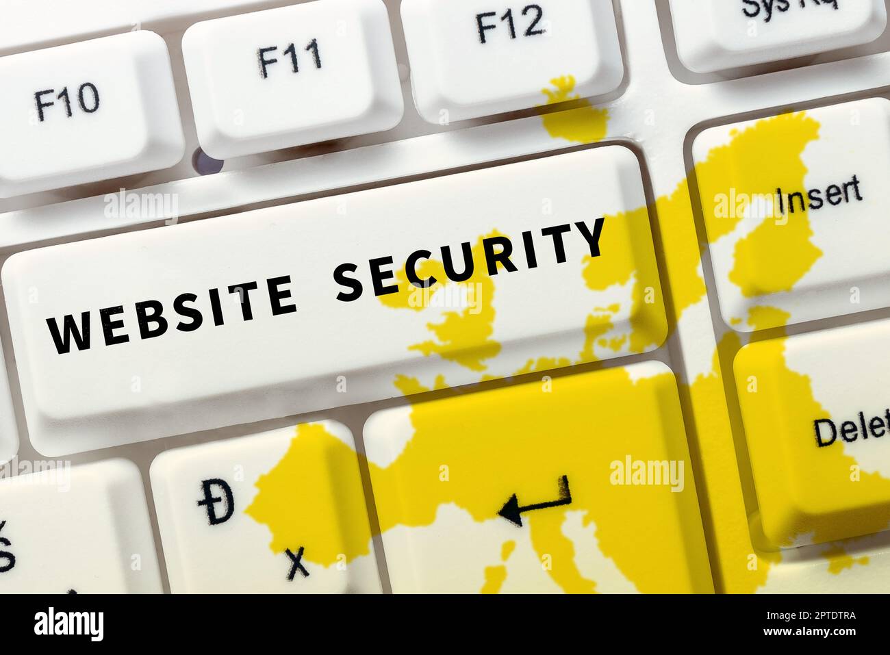 Scrittura visualizzazione di testo Website sicurezza, foto concettuale componente critico per proteggere e proteggere i siti web Foto Stock