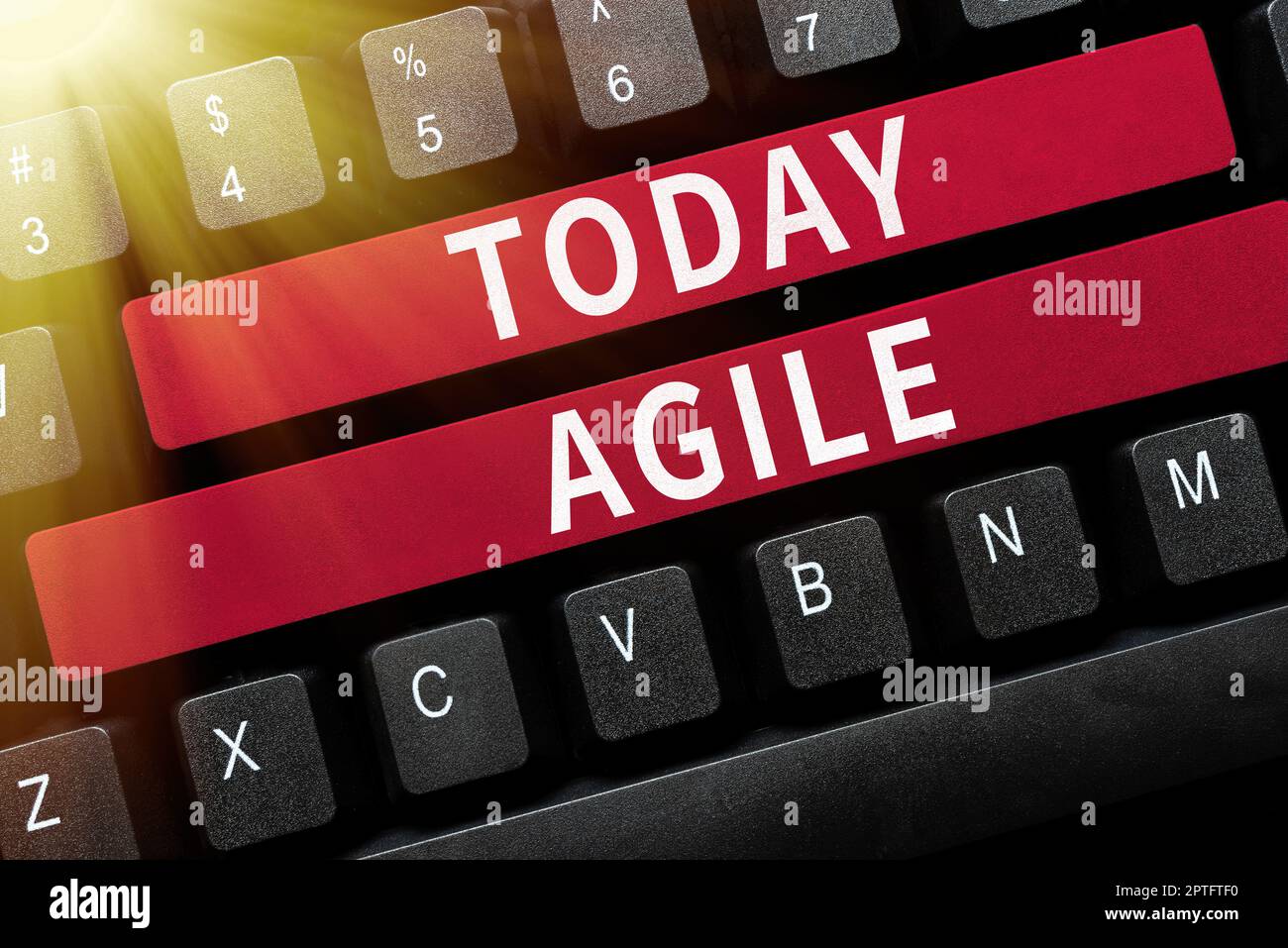 Scrittura a mano Agile, Business Showcase approccio iterativo alla distribuzione del software crea software in modo incrementale Foto Stock