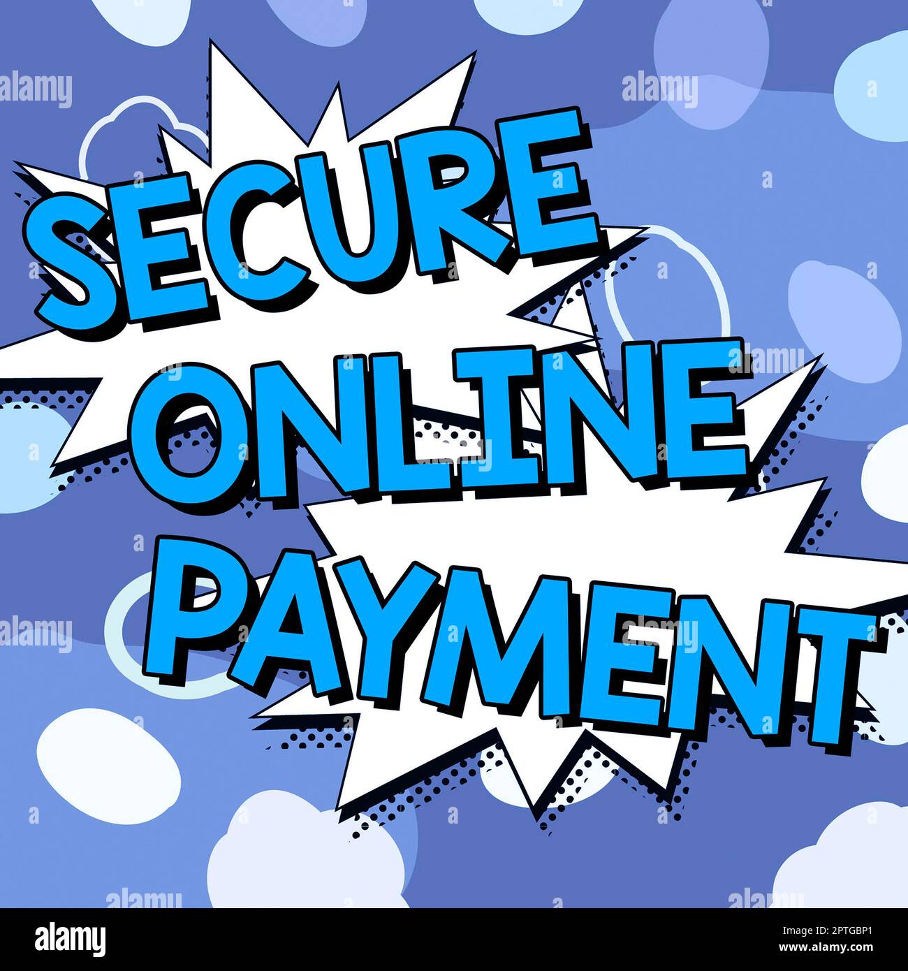 Scrittura a mano testo pagamento online sicuro, Business Concept tecnologia digitale sicura trasferimento elettronico di rimessa Foto Stock