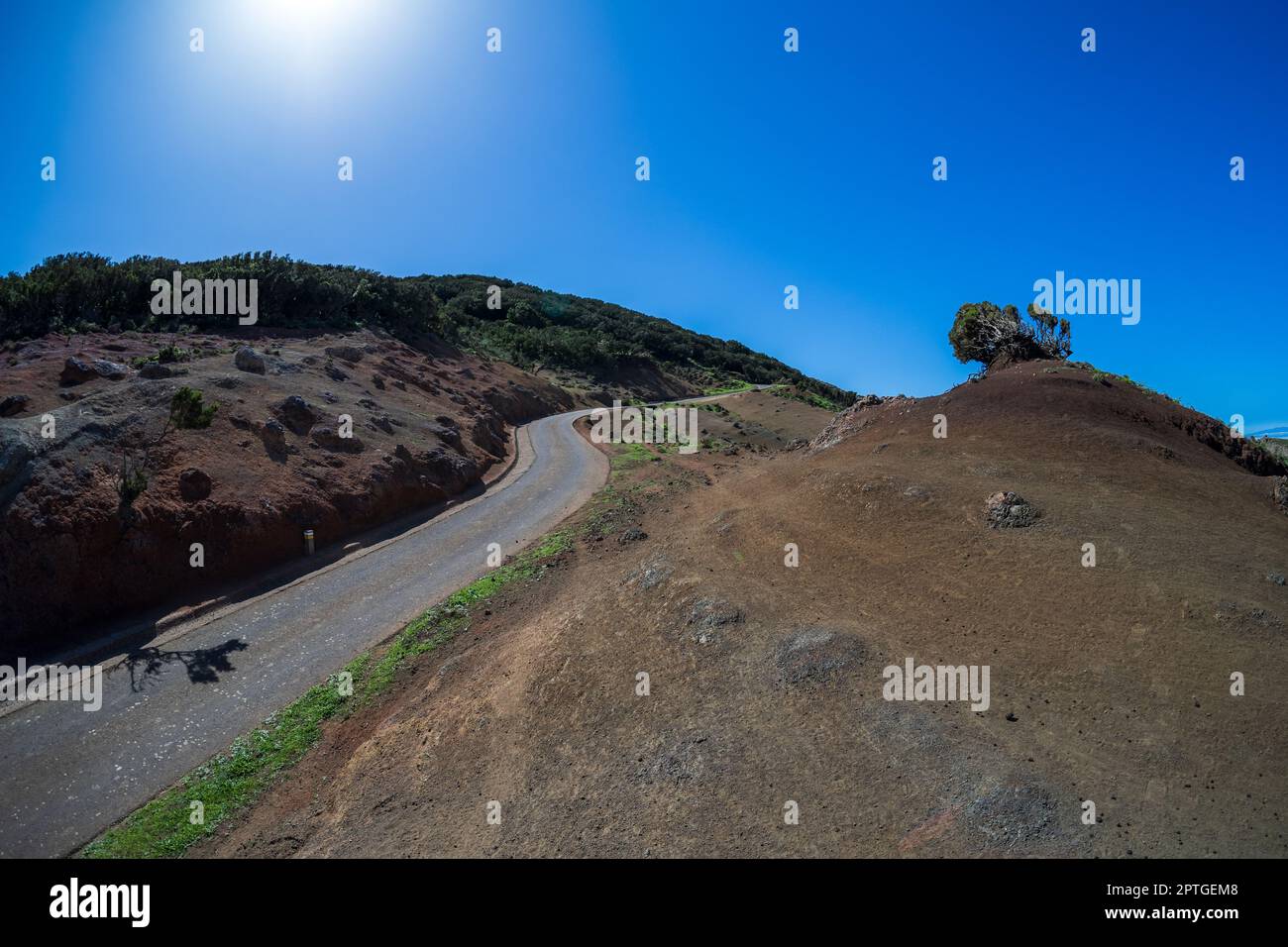 "Paesaggio lunare" sul Teno Upland (Paisaje Lunar en Teno Alto). Tenerife. Isole Canarie. Spagna. Foto Stock