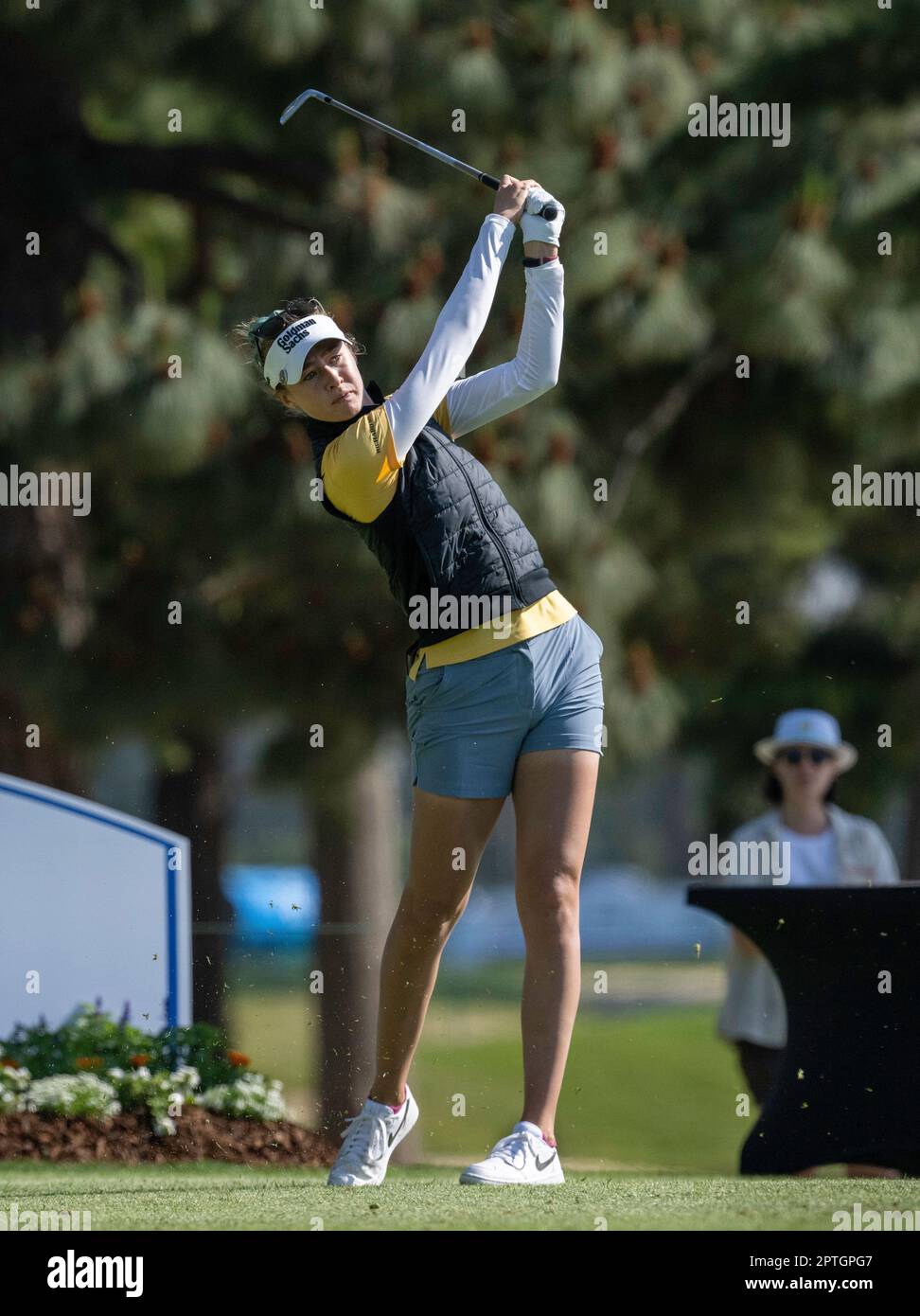 27 aprile 2023: Il giocatore LPGA Nelly Gorda si allena al Wilshire Country Club il 27 aprile 2023 durante il 1st° round del JM Eagle Championship presentato da Plato. (Credit Image: © Mark Edward Harris/ZUMA Press Wire) SOLO PER USO EDITORIALE! Non per USO commerciale! Foto Stock