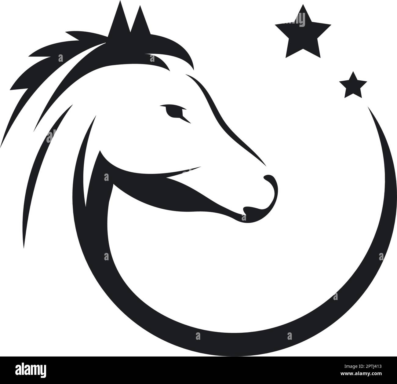 Cavallo icona Vector illustrazione concet design Illustrazione Vettoriale
