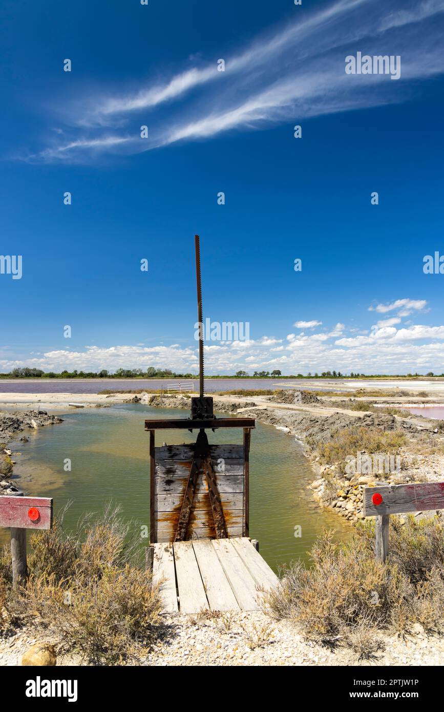 Salin de Giraud nella regione della Camargue, Provenza, Francia Foto Stock