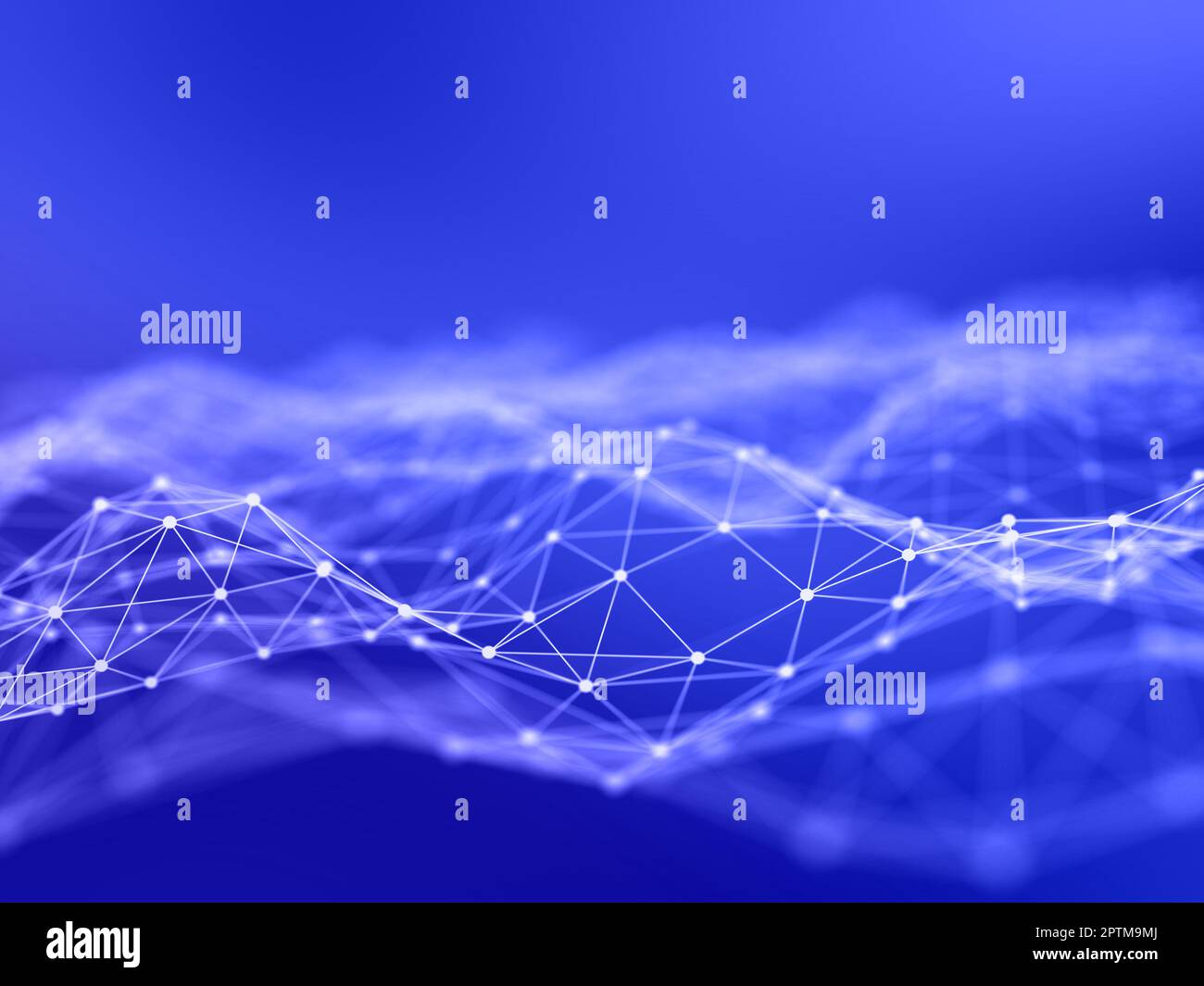3D rendering di un progetto astratto di background per le comunicazioni di rete Foto Stock