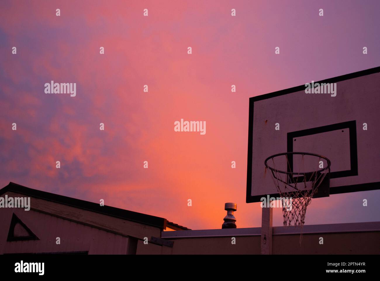 Tramonti - la vera bellezza si evolve nel buio: Girato in Nuova Zelanda, la mia casa Foto Stock