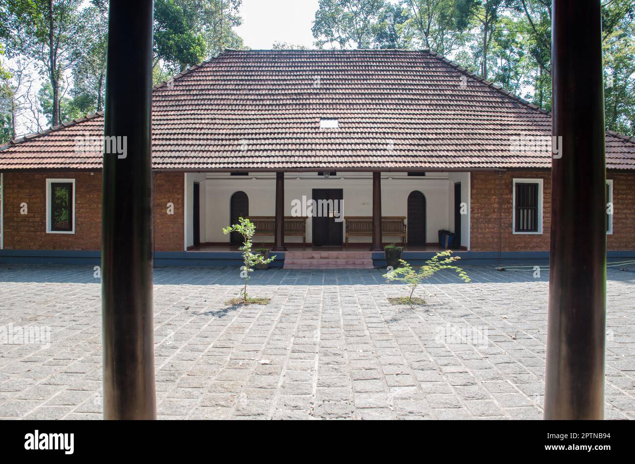 Tradizionale Kerala casa dal sud dell'india Foto Stock