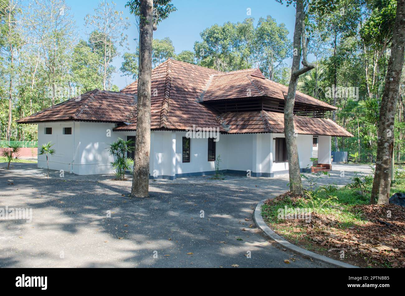 Tradizionale Kerala casa dal sud dell'india Foto Stock