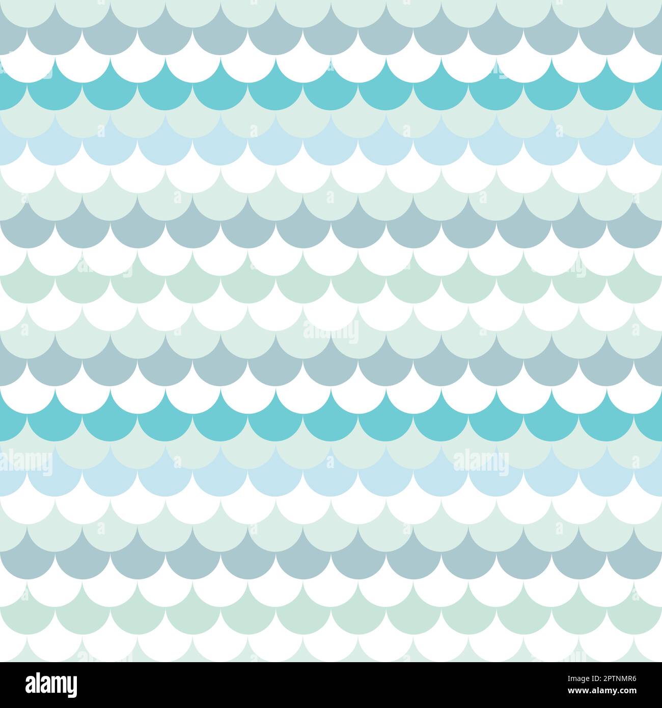 Motivo di shell geometrico blu astratto senza cuciture Illustrazione Vettoriale