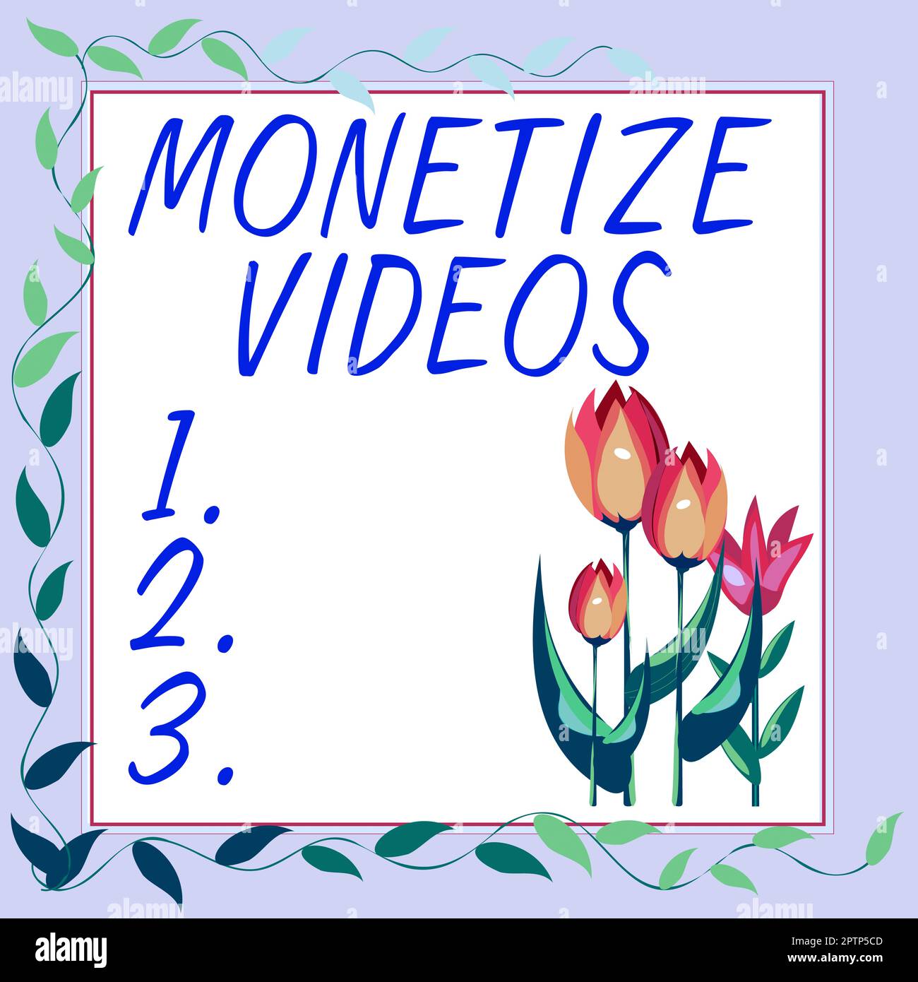 Firma scritta a mano Monetizza video, panoramica aziendale processo di guadagnare denaro dai tuoi video caricati su YouTube Foto Stock