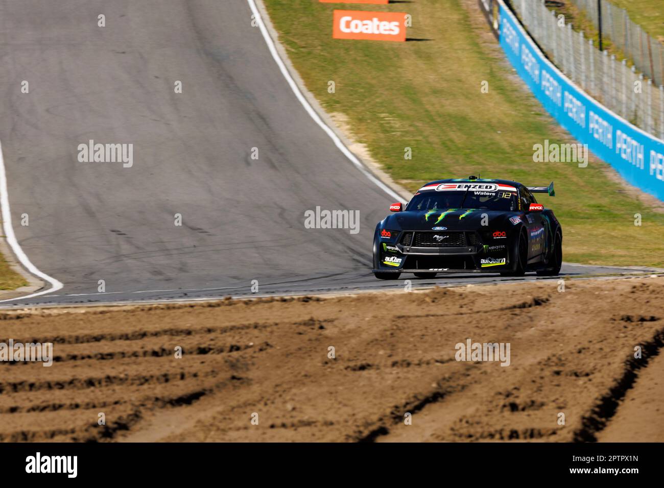 Circuito di Wanneroo, Perth, Australia Occidentale. Aprile 28, 2023. Perth Supersprint 2023 Day 1; numero 6 Monster Energy driver Cameron Waters durante le prove al Perth Supersprint Foto Stock