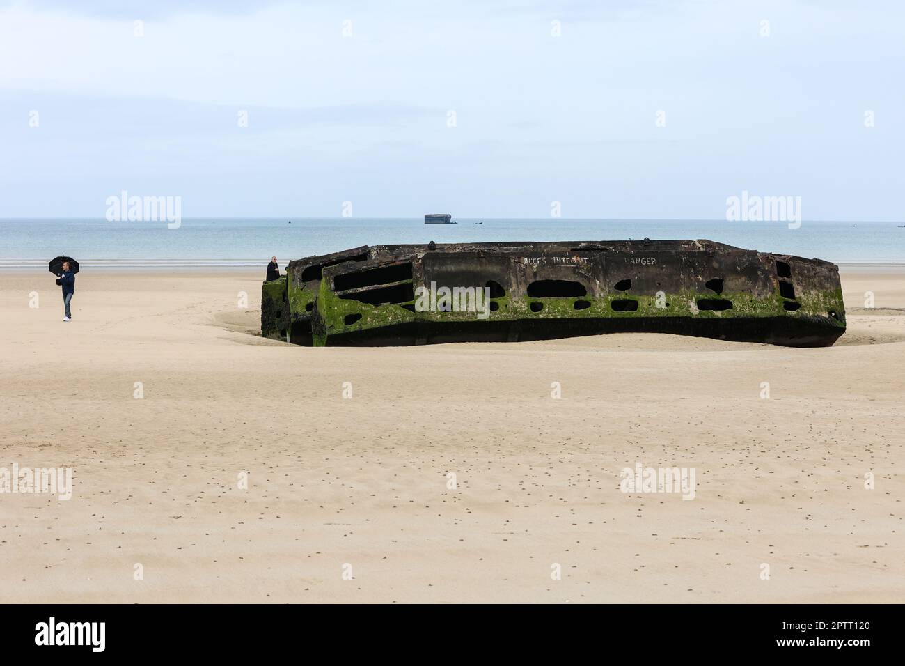 Operazione Mulberry,Mulberry,artificiale,portabile,porto,porto,resti,da,WW II,seconda Guerra Mondiale,spiaggia,AT,Gold Beach,Arromanches,Arromanches-les-Bains,Normandia,Normandie,Francia,francese,Europa,europea,Calvados,dipartimento,Normandia,Francia,francese,Europa,europea, Foto Stock