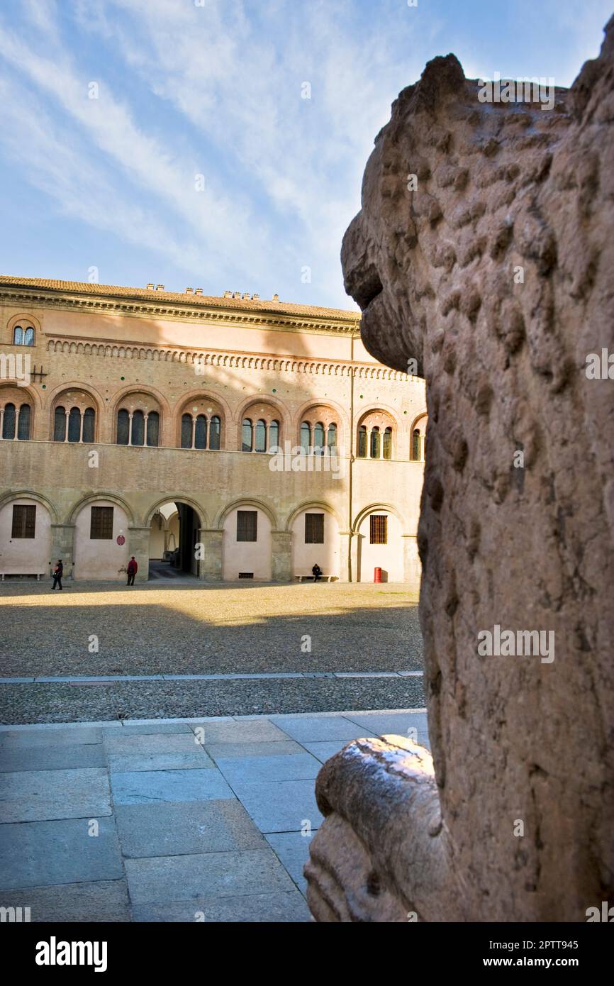 La piazza del Duomo, Parma, Emilia Romagna, Italia Foto Stock