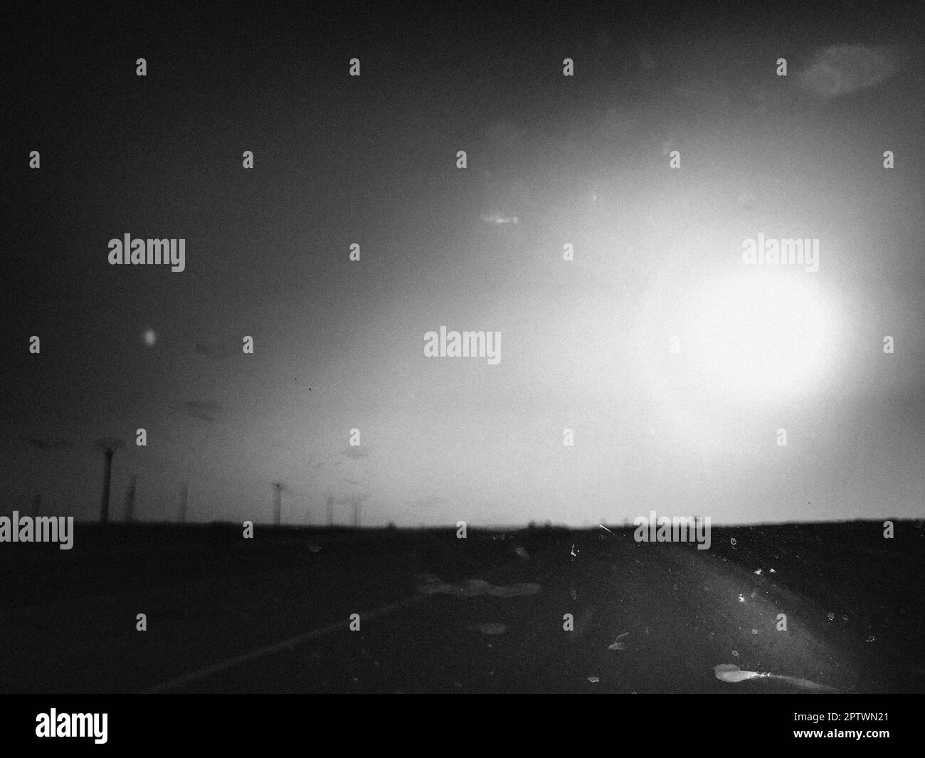 Marocco, dintorni di Laayoune, turbine eoliche Foto Stock