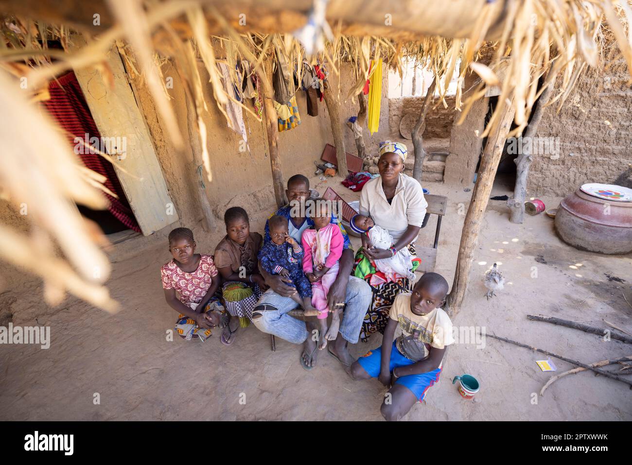 Nella regione di Segou, Mali, Africa occidentale. 2022 Mali siccità e crisi della fame. Foto Stock