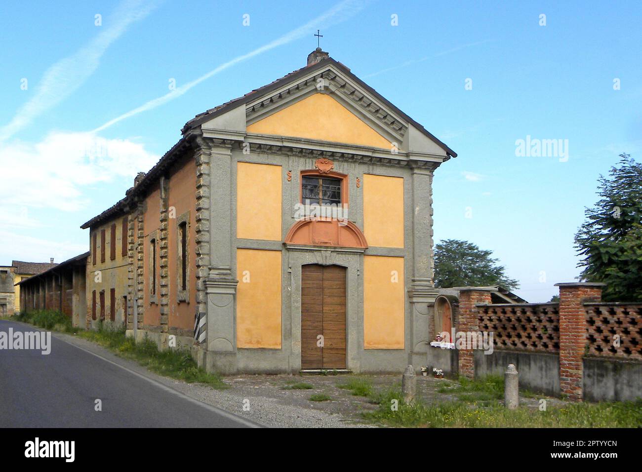 La Pieve del Sillaro (Vilanöva del Silar in dialetto lodigiano) è un comune italiano di 1841 abitanti della provincia di Lodi in Lombardia. Foto Stock