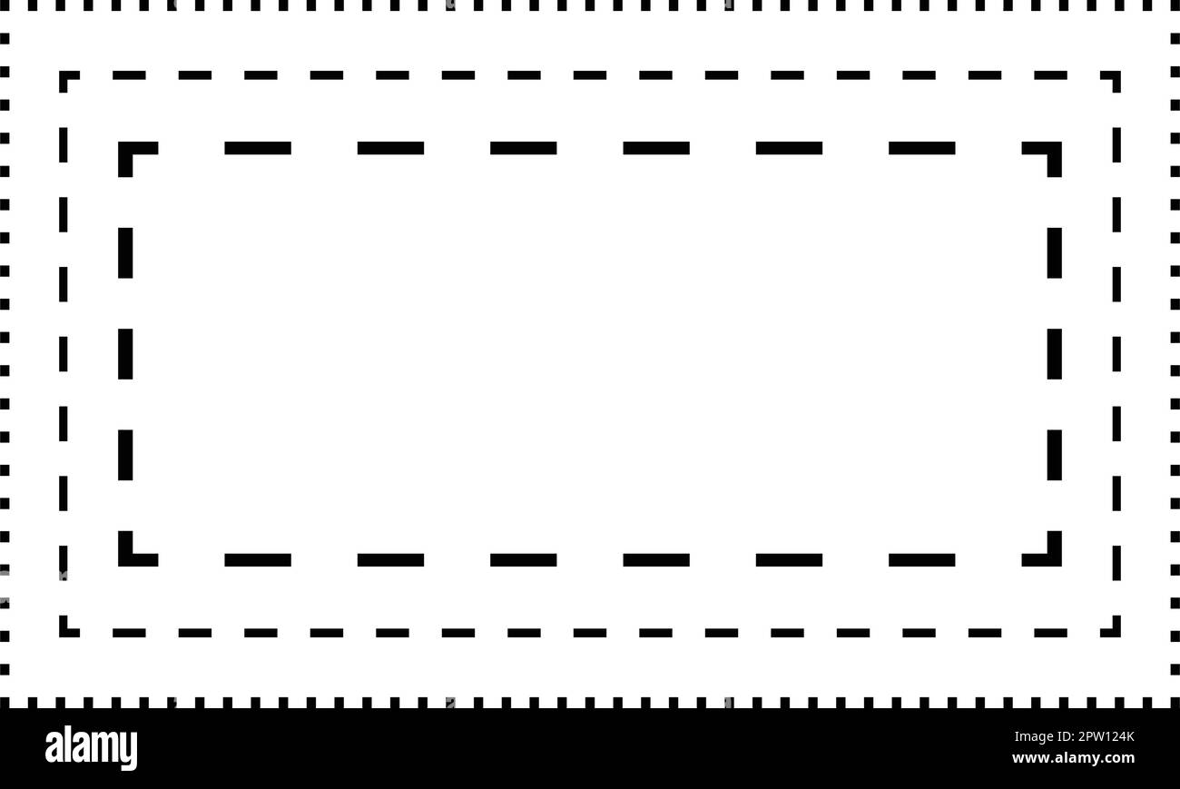 Tracciare linee rettangolari elemento per prescolare, asilo e bambini Montessori attività di pretrcrittura e disegno in illustrazione vettoriale Illustrazione Vettoriale