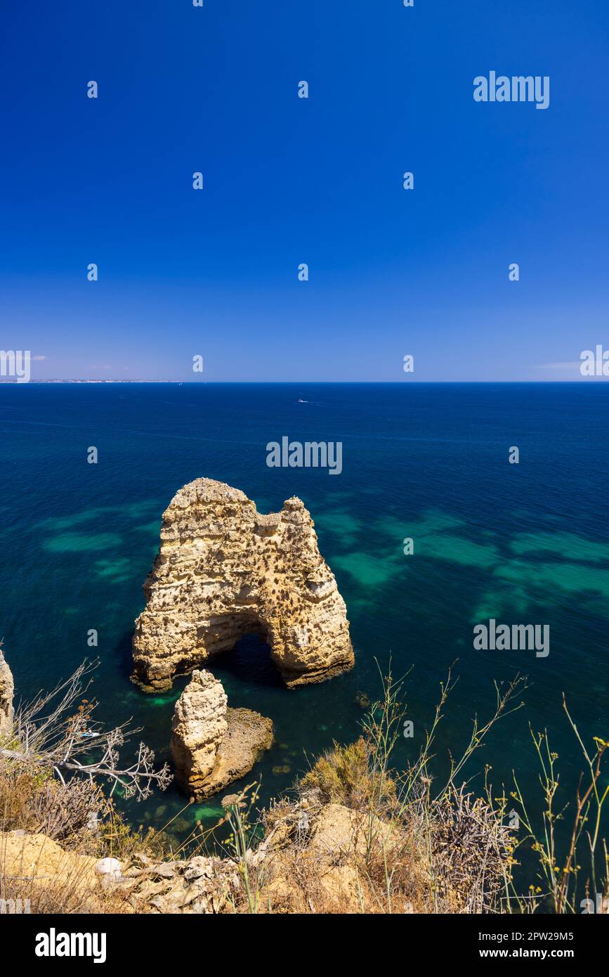 Costa dell'Algarve vicino Lagos, Portogallo Foto Stock