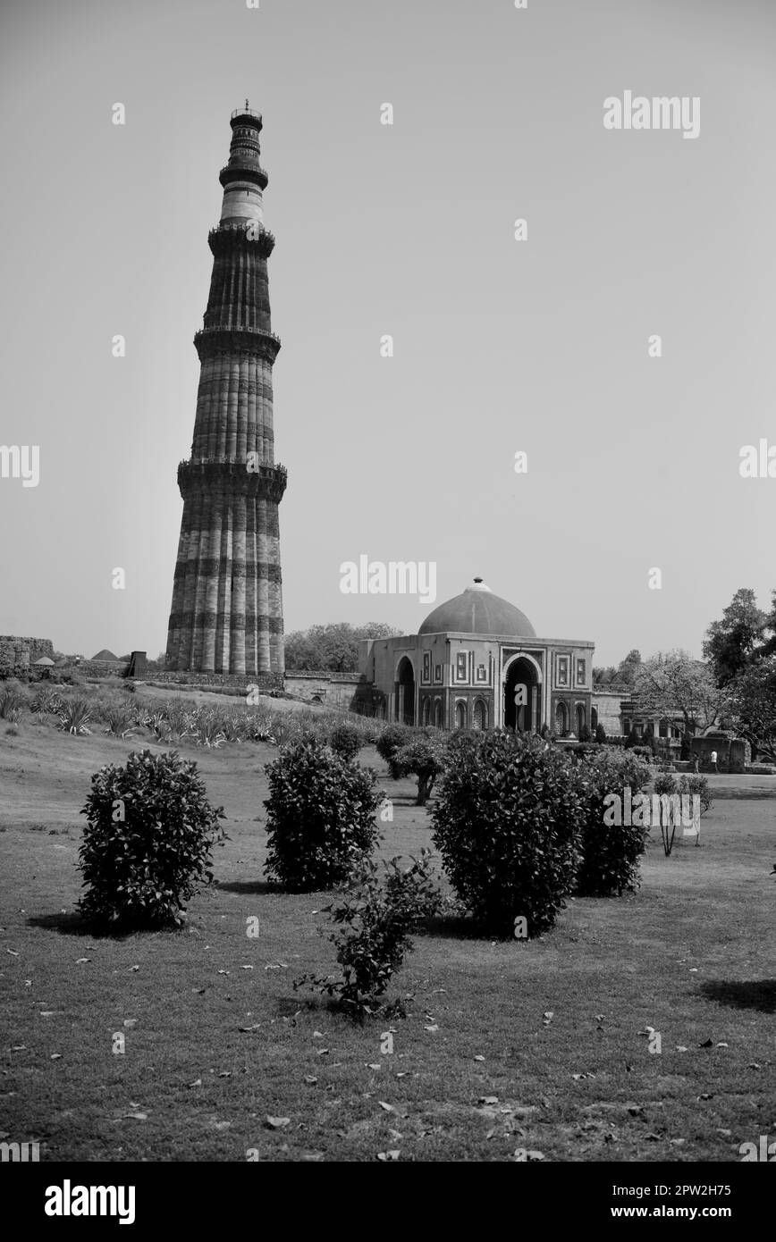 Qutub Minar, Delhi, India Foto Stock