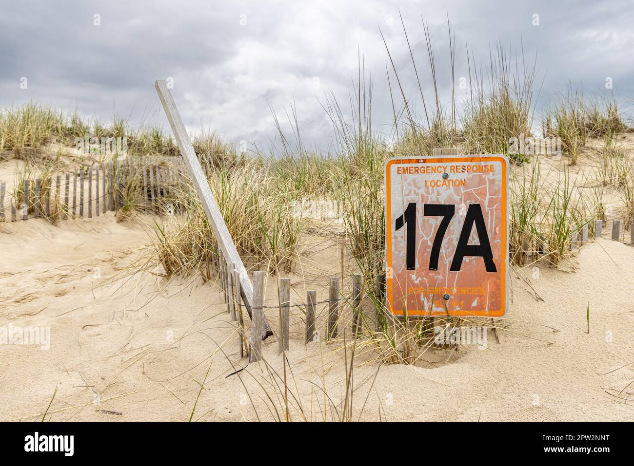 Posizione di risposta di emergenza, 17a, amagansett, ny Foto Stock