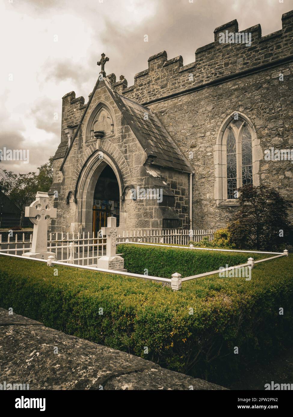 Antica abbazia trinitaria di Adare, Irlanda Foto Stock