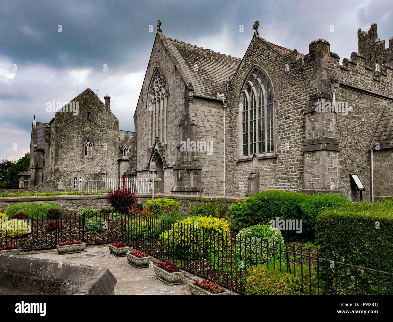 Antica abbazia trinitaria di Adare, Irlanda Foto Stock