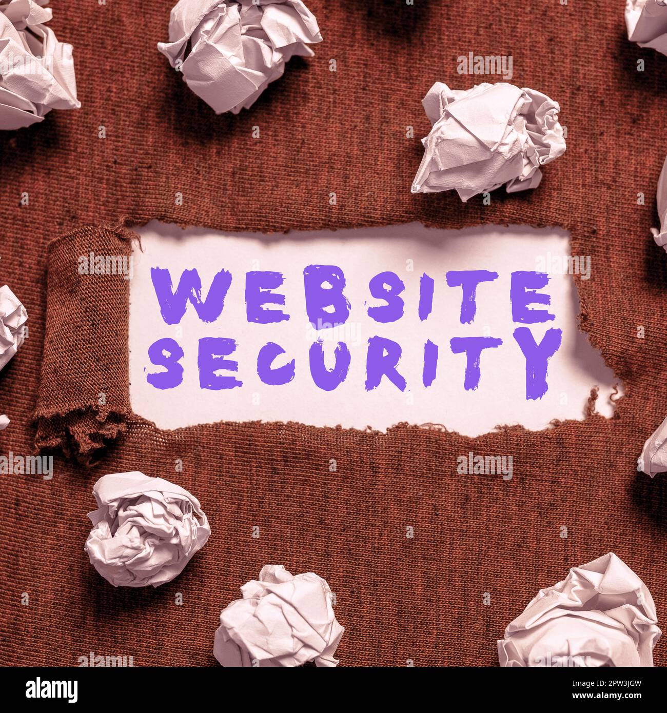 Segno che mostra sicurezza di Web site, Word scritto su componente critico per proteggere e proteggere i Web site Foto Stock
