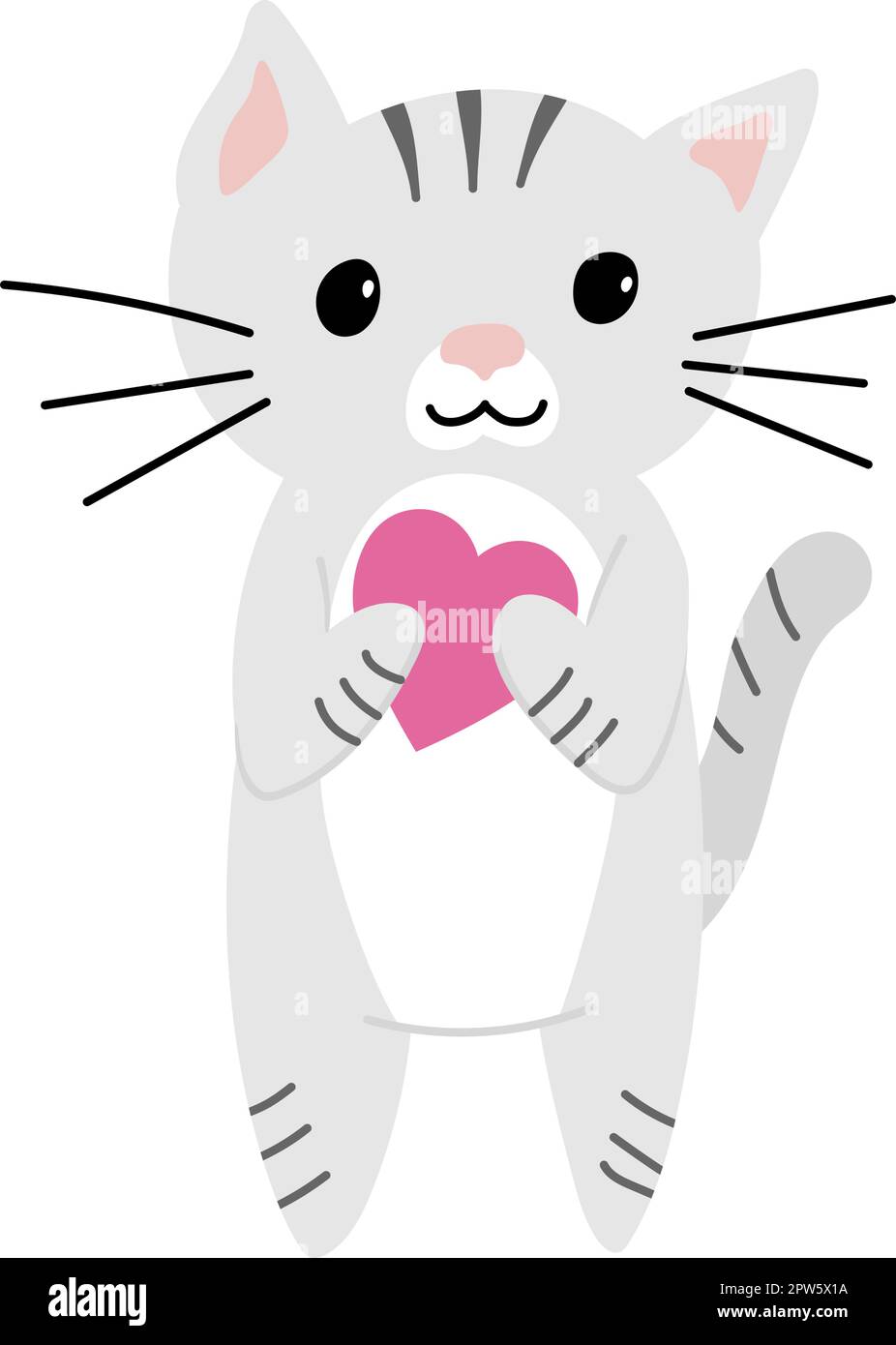Confezione da 24 biglietti di San Valentino con animali per