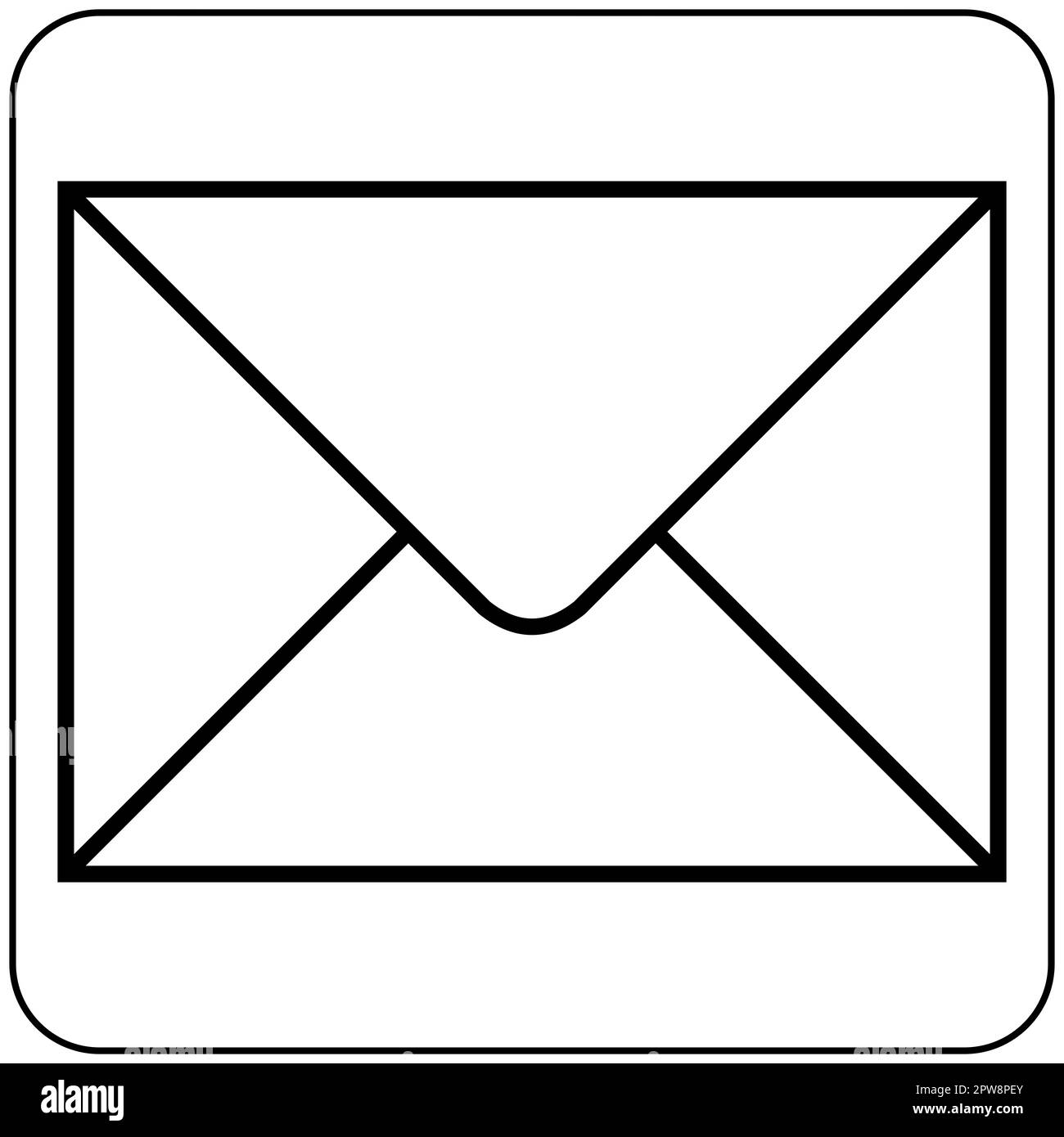 Pittogramma di posta del Dipartimento dei Trasporti Foto Stock