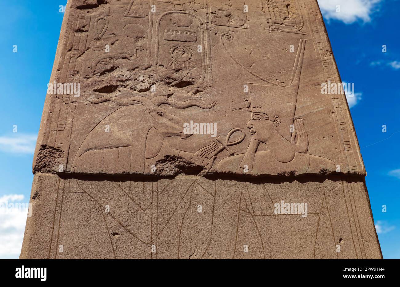 Satet sull'isola Elefantina ad Assuan, Egitto Foto Stock