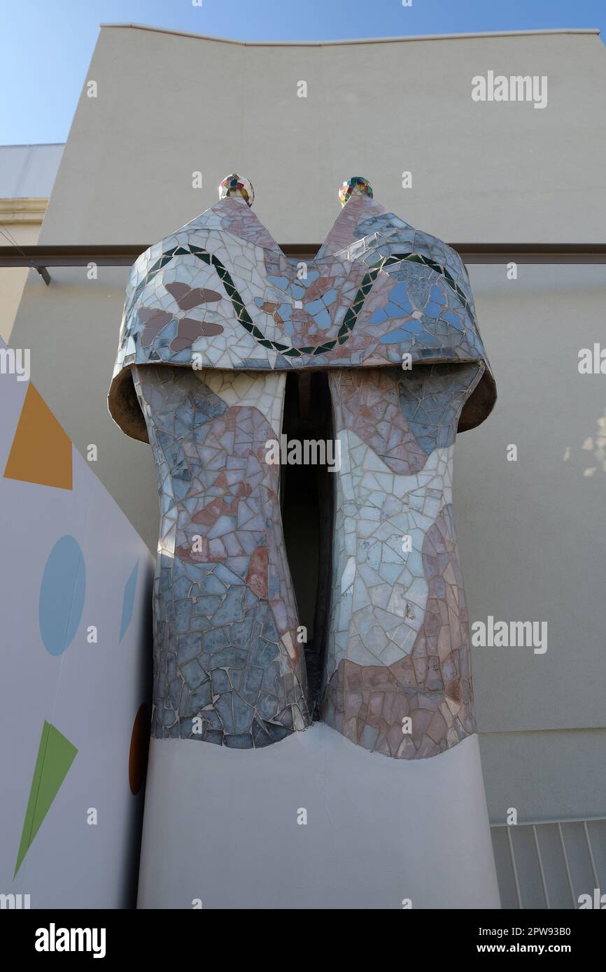 Barcellona, Spagna. Vista esterna di Casa Batllo Foto Stock