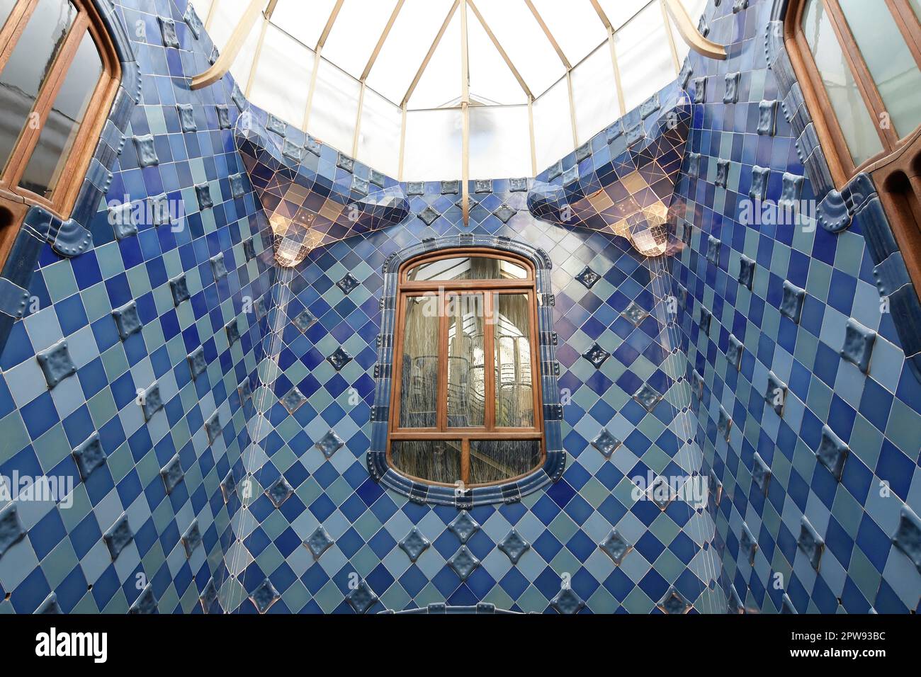 Barcellona, Spagna. Vista interna di Casa Batlló Foto Stock