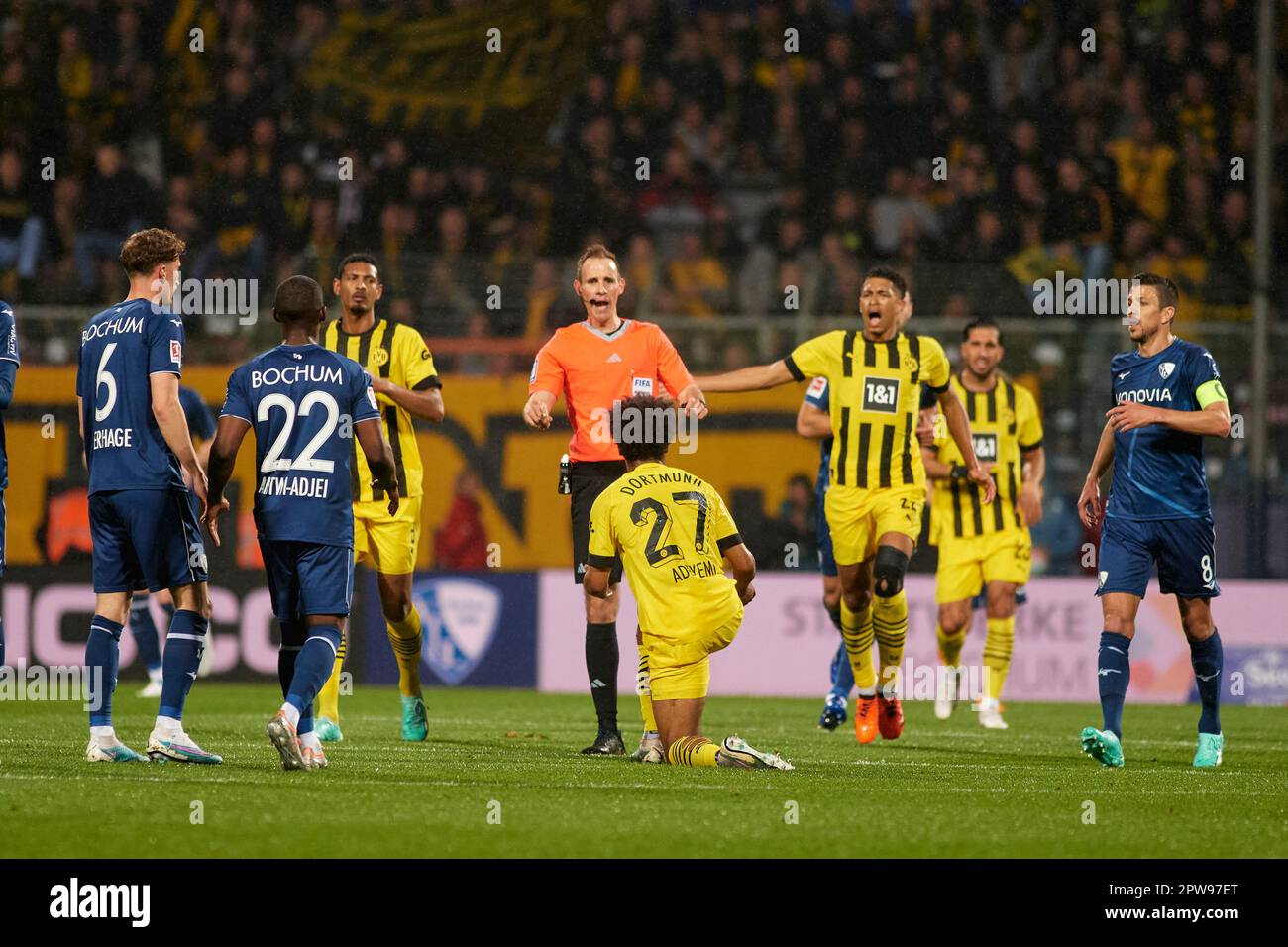 BOCHUM, GERMANIA 28 APRILE 2023 Sascha Stegemann. La partita di