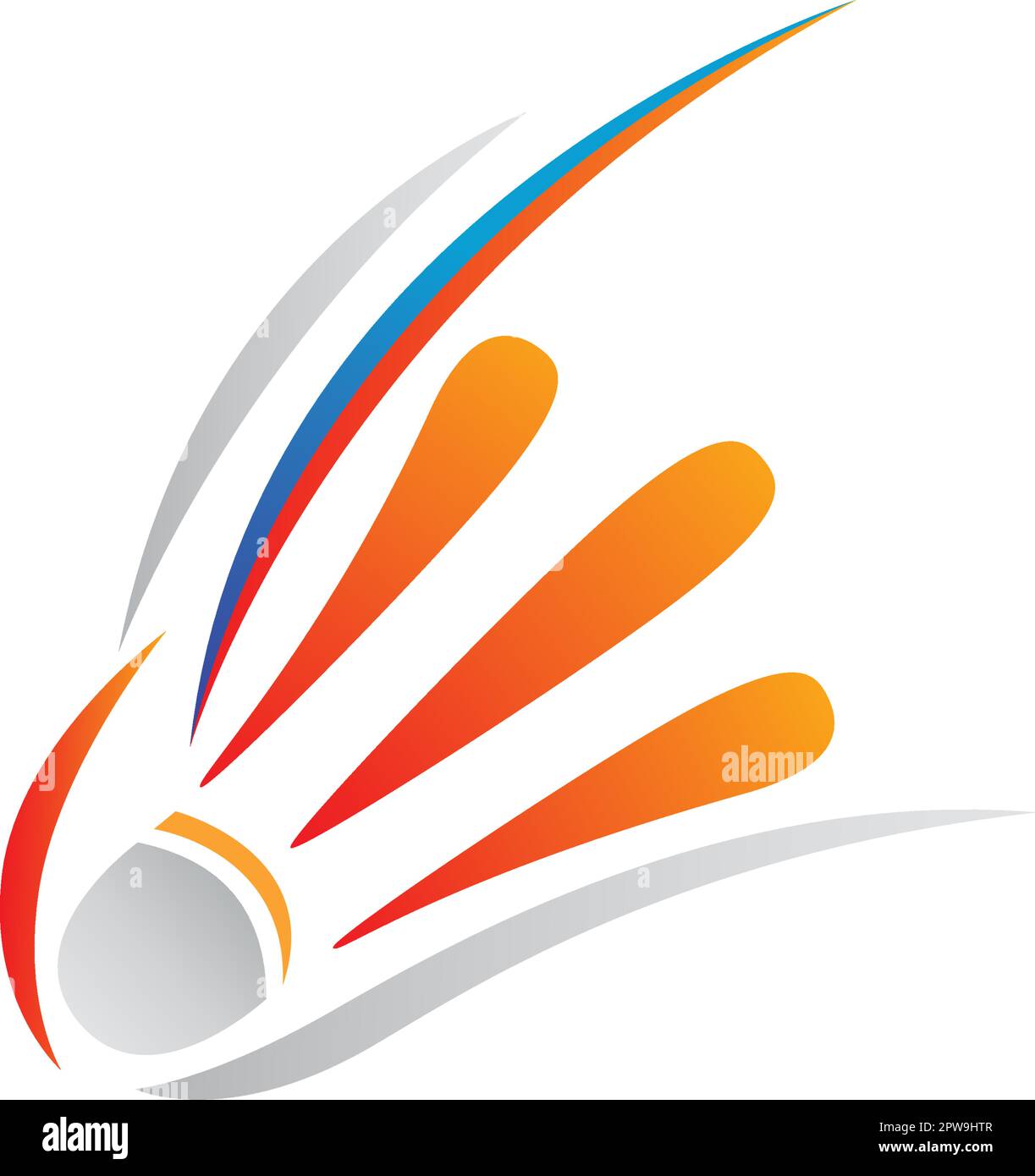 Illustrazione del simbolo Badminton colorato e creativo Illustrazione Vettoriale