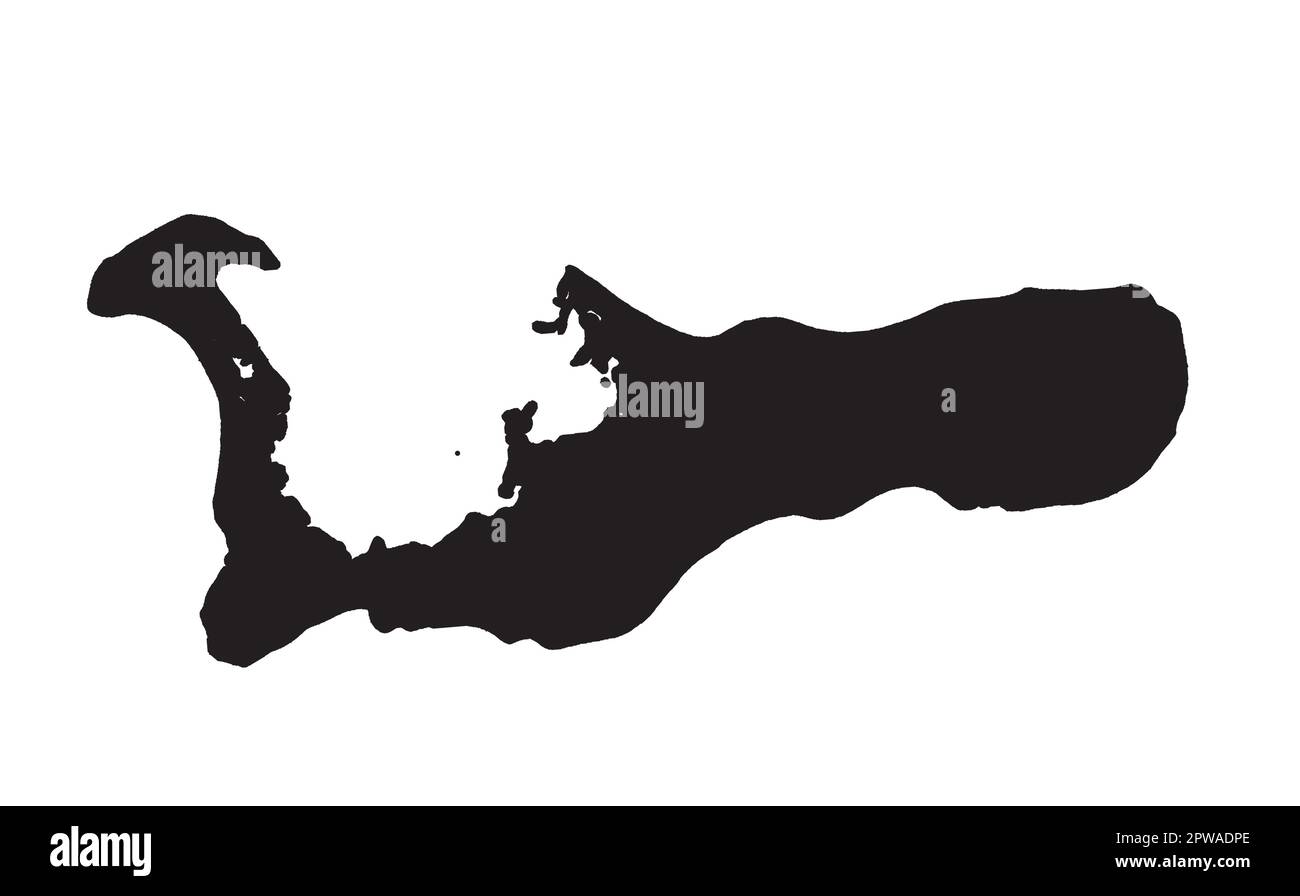 La mappa delle isole Cayman Silhouette Illustrazione Vettoriale