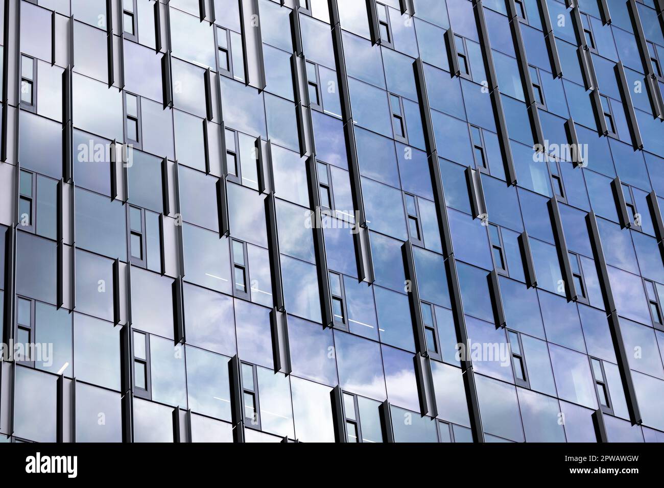 WA24298-00...WASHINGTON - dettaglio grafico di un edificio nel centro di Seattle. Foto Stock