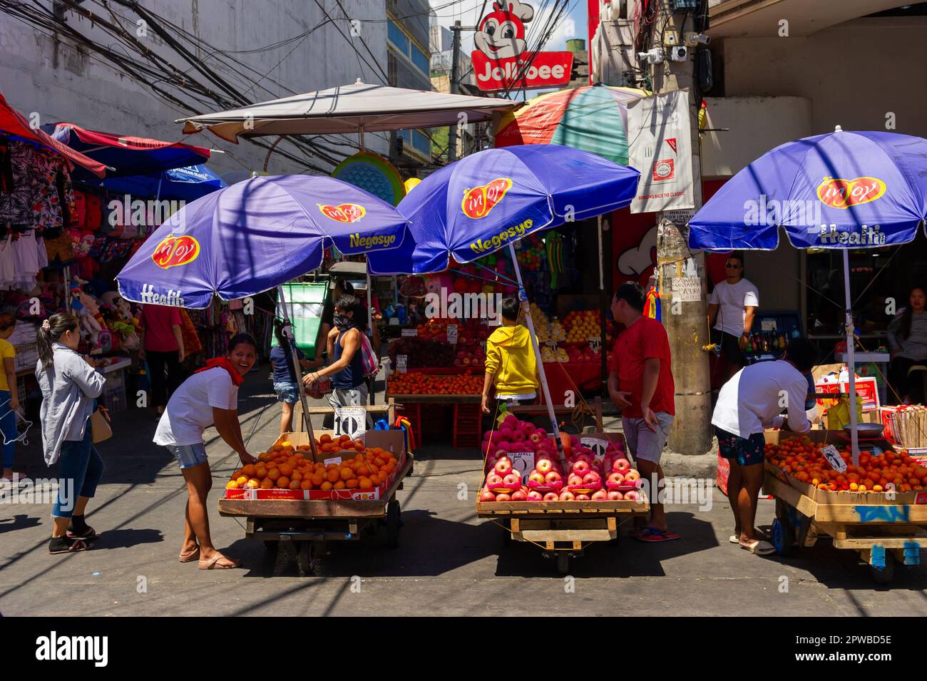 Mercato di Quiapo, Manila, Filippine Foto Stock