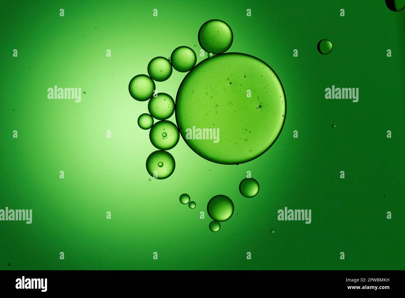 Olio astratto sulla fotografia in acqua Foto Stock