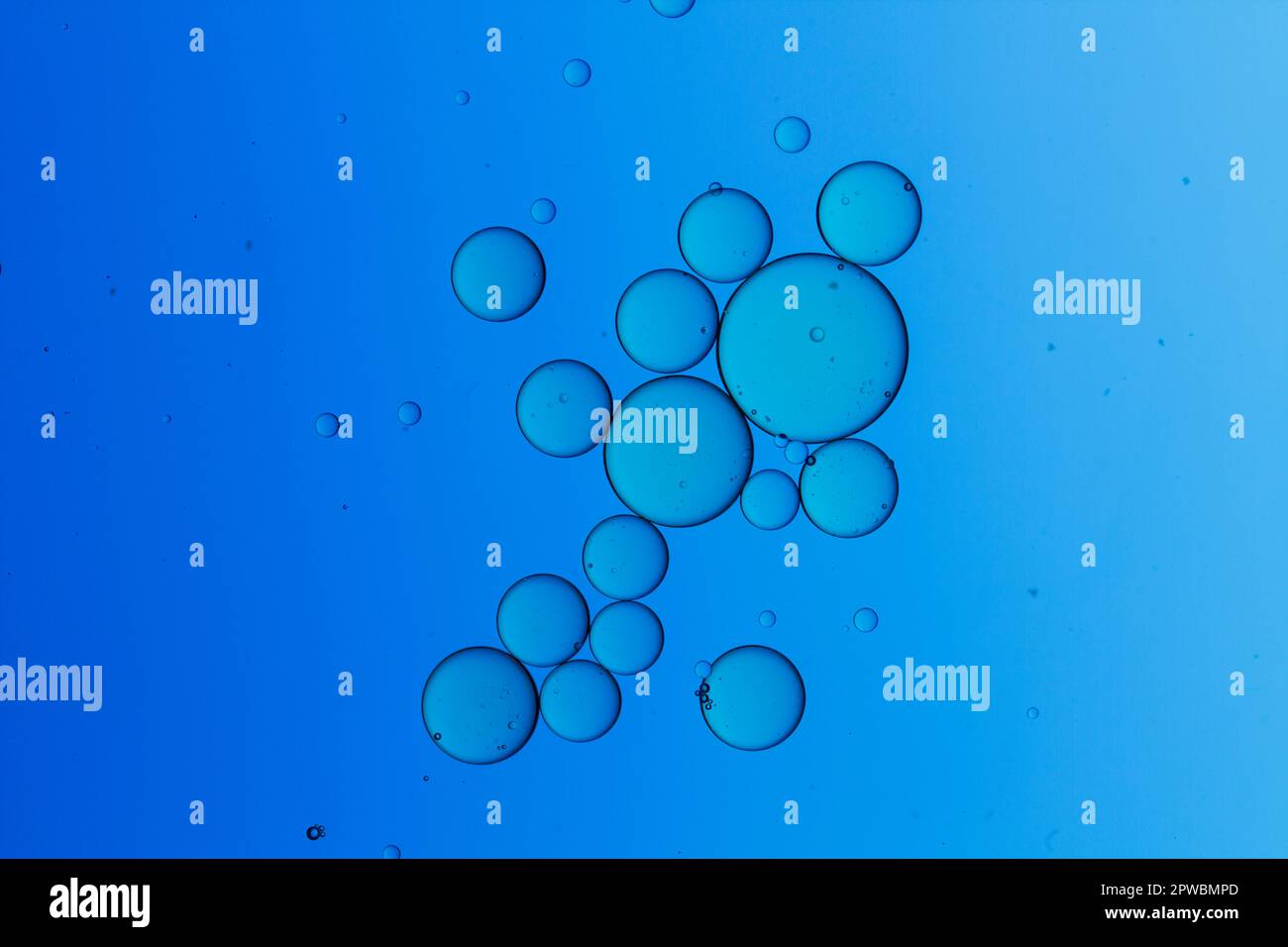 Olio astratto sulla fotografia in acqua Foto Stock