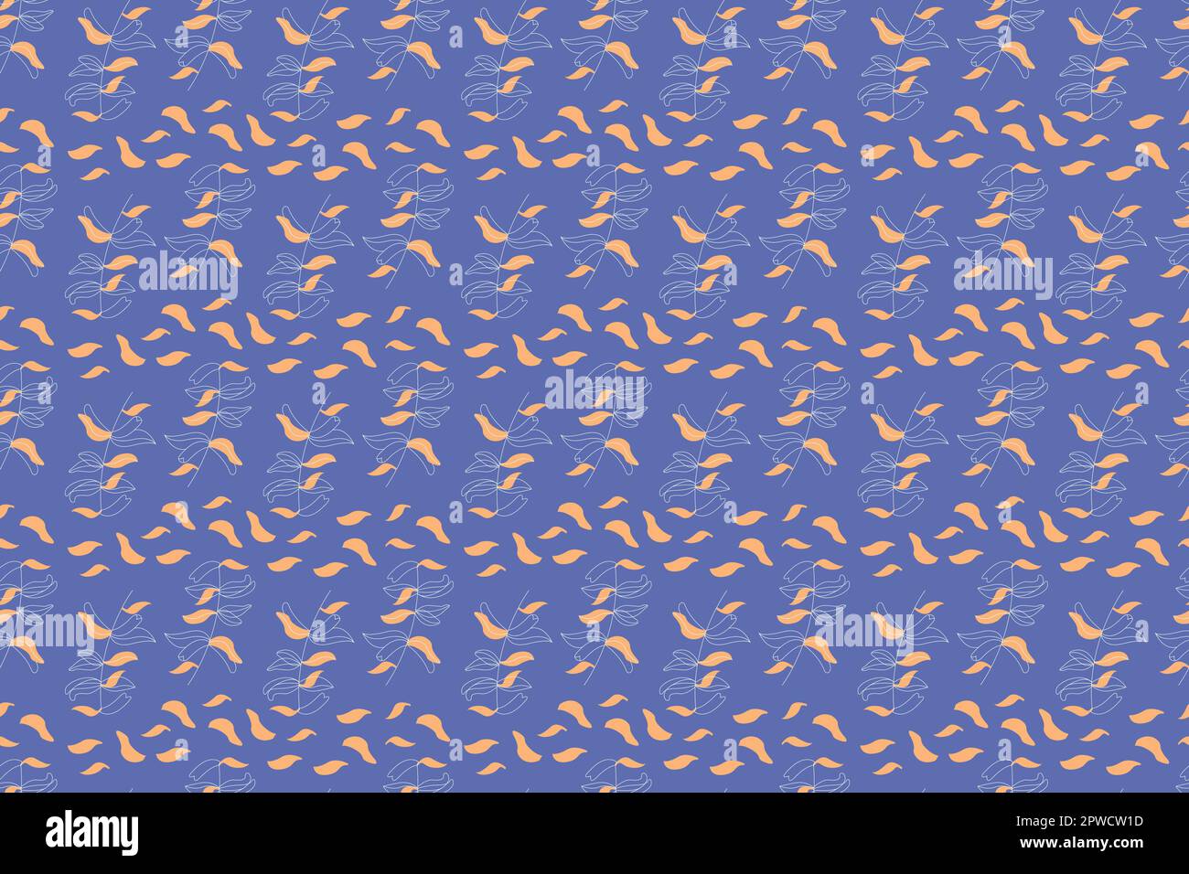 Motivo senza cuciture con fiori astratti. Vector design con piante ornamentali, può essere utilizzato per tessuti, carta da parati, abbigliamento per bambini, carta da imballaggio. Illustrazione vettoriale Illustrazione Vettoriale