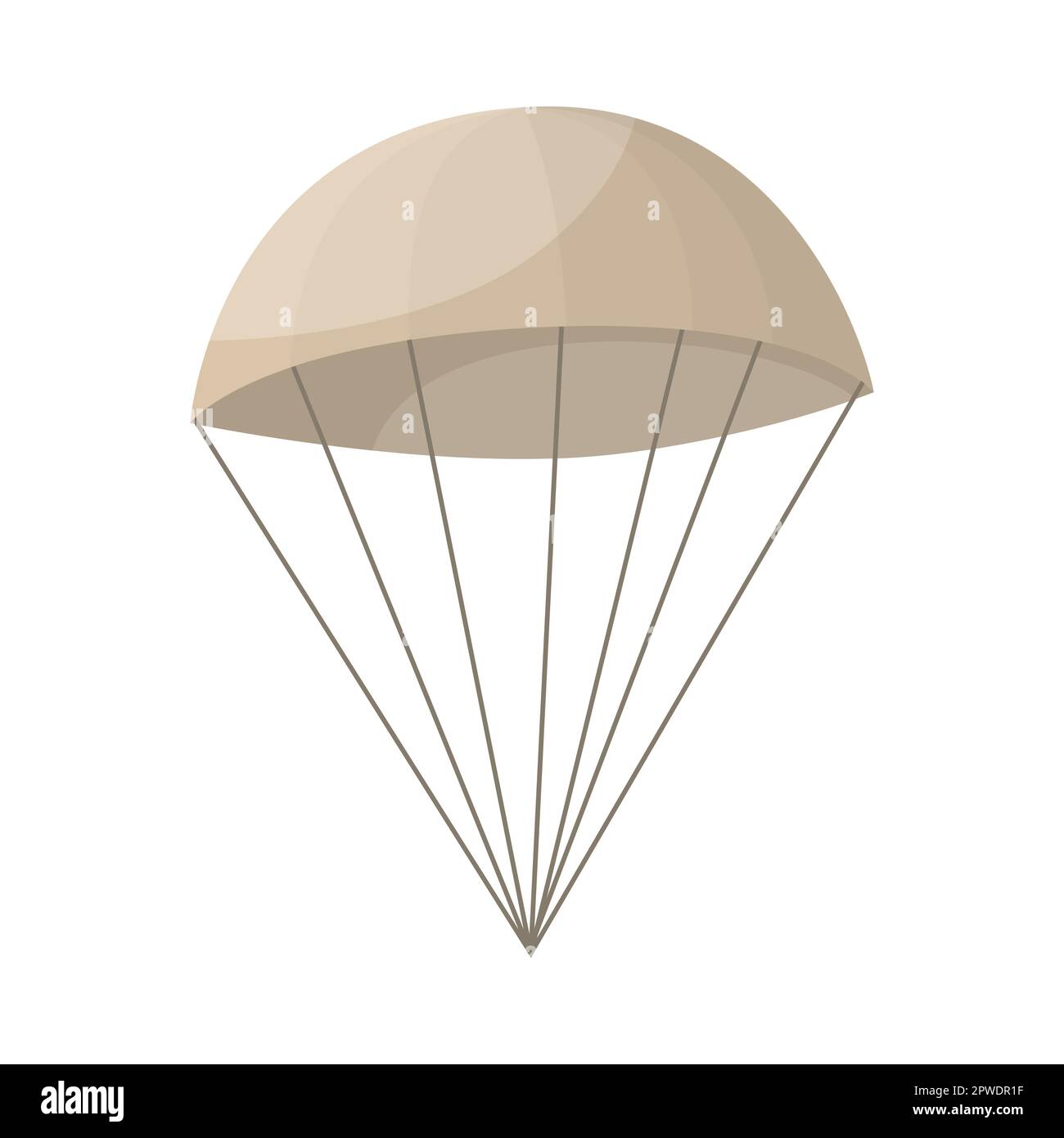 Illustrazione del cartone animato del paracadute militare Illustrazione Vettoriale