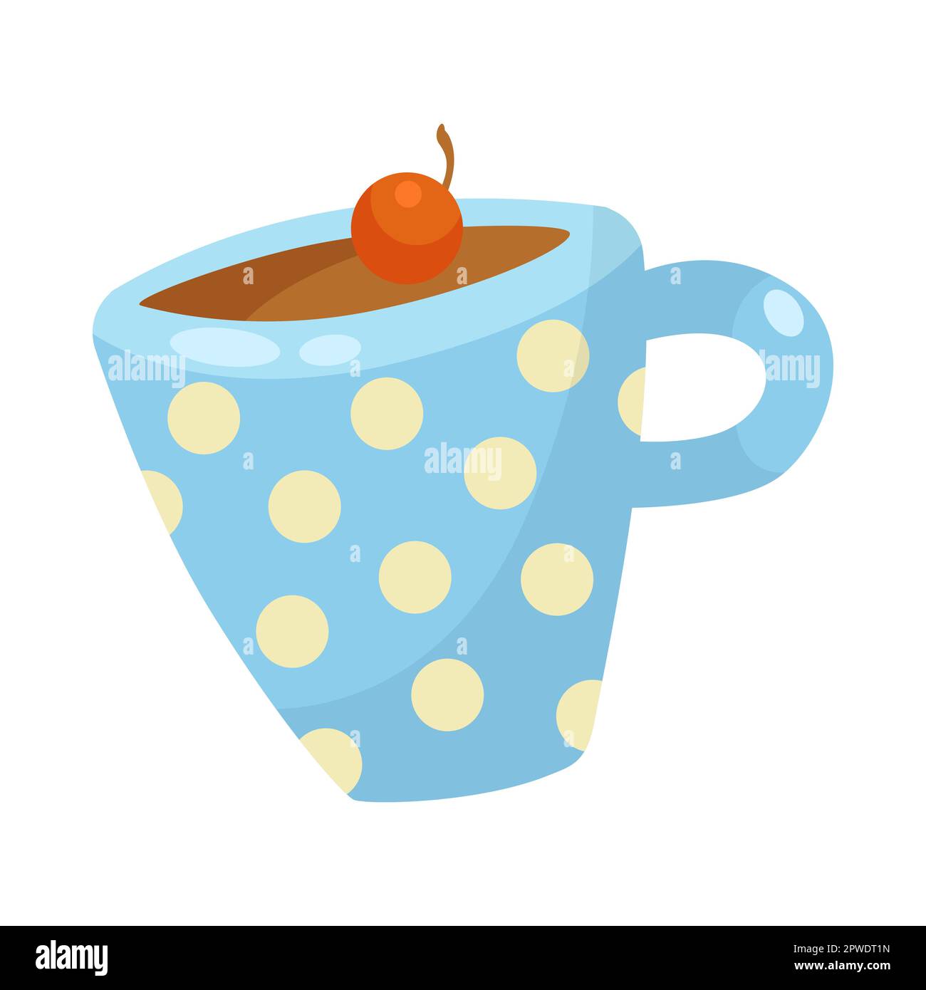 Illustrazione della bevanda aromatizzata alle spezie di zucca Illustrazione Vettoriale