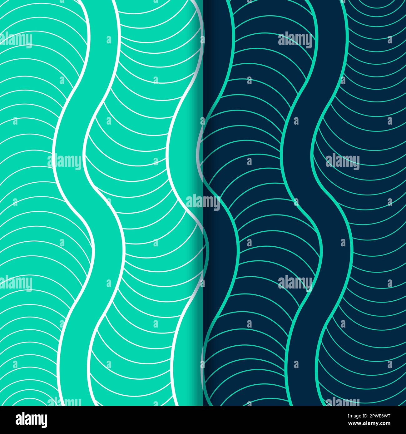 Sfondo del pattern delle linee astratte delle onde Illustrazione Vettoriale