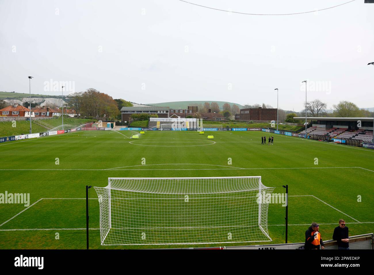 Lewes, Regno Unito. 30th Apr, 2023. Lewes, Inghilterra, 30th 2023 aprile: Vista generale del Dripping Pan prima della partita di football fa Womens Championship tra Lewes e Durham al Dripping Pan di Lewes, Inghilterra. (James Whitehead/SPP) Credit: SPP Sport Press Photo. /Alamy Live News Foto Stock